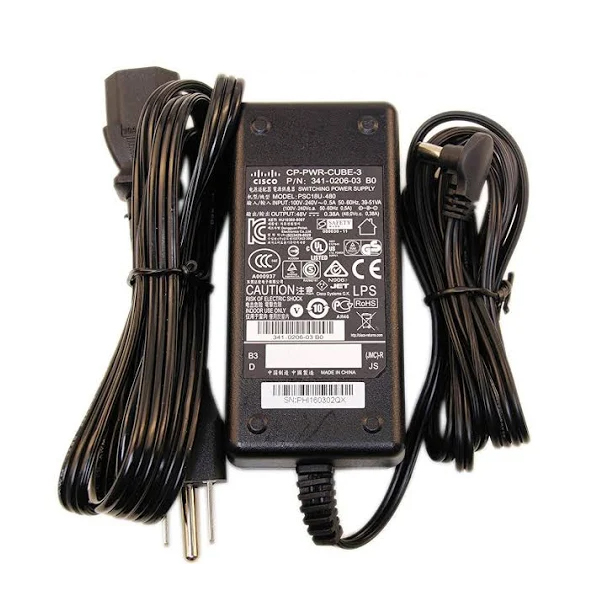Cisco CP-PWR-CUBE-3= 48V DC Power Adapter for Cisco IP Phones