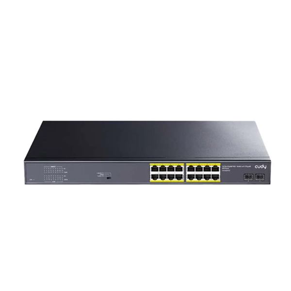 Cudy GS1020PS2 16-Port Gigabit PoE+ Switch with 2 SFP