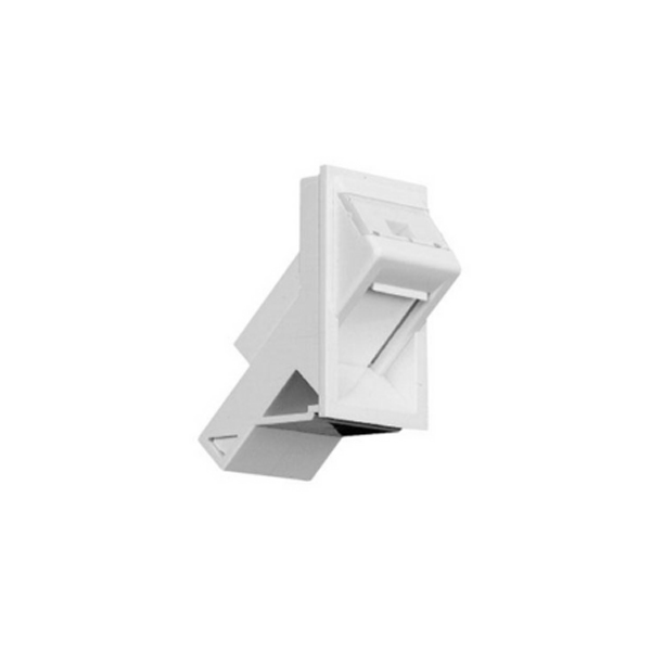 CommScope Netconnect Unloaded Angled LJ6C Snap-in Module, White