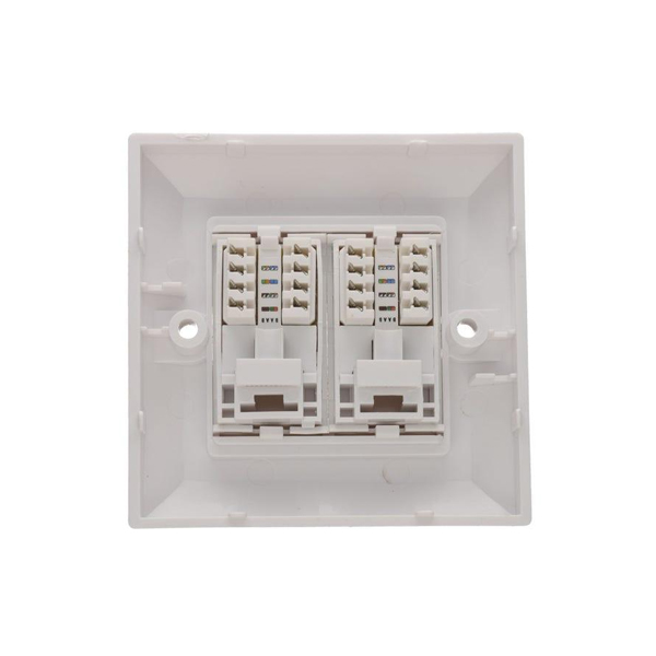 Avaya AVE-EFD02W-UK UK Type Dual Port Economy Faceplate with Shutter