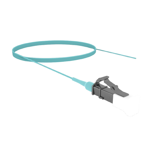 CommScope OM4 LC/UPC to Unconnectorized Fiber Pigtail, 0.9 mm, Aqua, 3 ft (0.91 m)