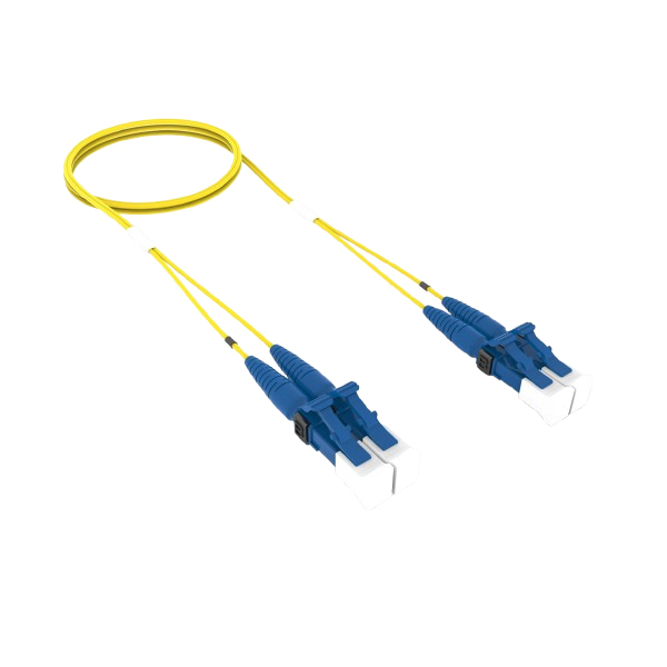 CommScope Singlemode LC/UPC to LC/UPC Fiber Patch Cord, 1.6 mm Duplex, Low Smoke Zero Halogen (LSZH), 7 ft (2.1 m)
