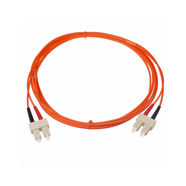 Corning SC to SC OM2 Multimode Duplex Fiber Patch Cord, 3 m, designed to provide reliable fiber optic connectivity for multimode network applications. The product listing identifies B-DBDB-AX0003 as the part number.